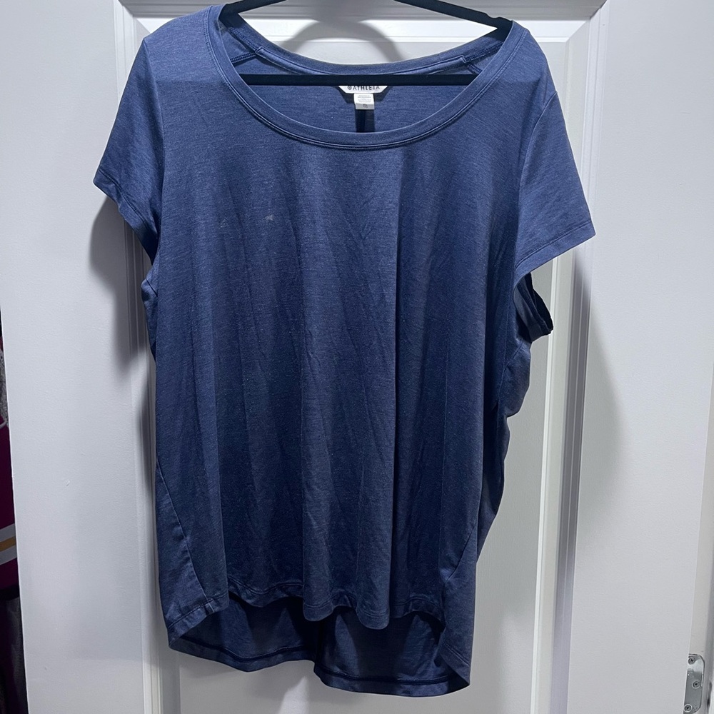 FLAWED ATHLETA Blue Short Sleeve Tee